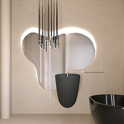 Ambassador Раковина Queen 53.5 черная матовая – фотография-5